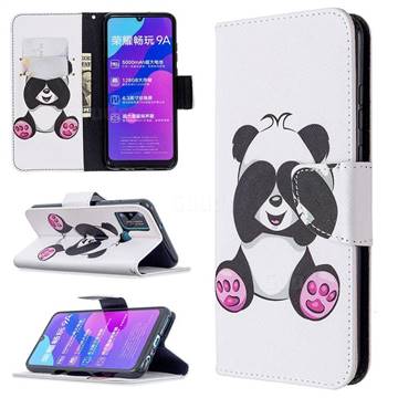Lovely Panda Leather Wallet Case for Huawei Honor 9A