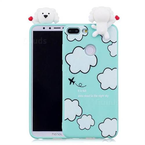 Cute Cloud Girl Soft 3D Climbing Doll Soft Case for Huawei Honor 9 Lite
