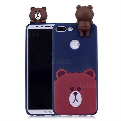 Cute Bear Soft 3D Climbing Doll Soft Case for Huawei Honor 9 Lite