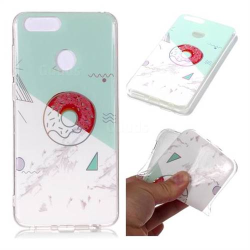 Donuts Marble Pattern Bright Color Laser Soft TPU Case for Huawei Honor 9 Lite