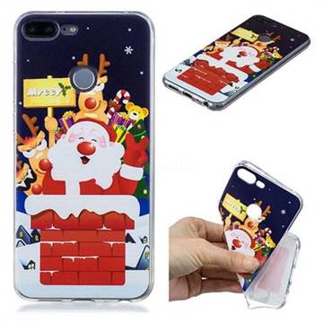 Merry Christmas Xmas Super Clear Soft TPU Back Cover for Huawei Honor 9 Lite