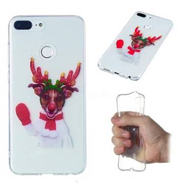 Red Gloves Elk Super Clear Soft TPU Back Cover for Huawei Honor 9 Lite