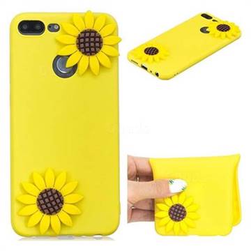 Yellow Sunflower Soft 3D Silicone Case for Huawei Honor 9 Lite