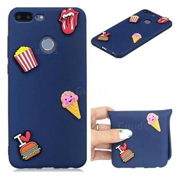 I Love Hamburger Soft 3D Silicone Case for Huawei Honor 9 Lite