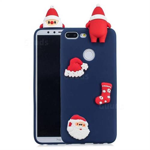 Navy Santa Claus Christmas Xmax Soft 3D Silicone Case for Huawei Honor 9 Lite
