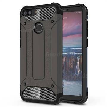 King Kong Armor Premium Shockproof Dual Layer Rugged Hard Cover for Huawei Honor 9 Lite - Bronze