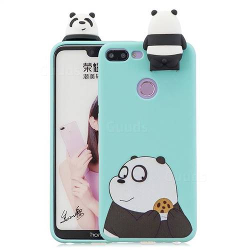 Striped Bear Soft 3D Climbing Doll Stand Soft Case for Huawei Honor 9 Lite