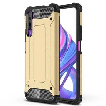 King Kong Armor Premium Shockproof Dual Layer Rugged Hard Cover for Huawei Honor 9X - Champagne Gold