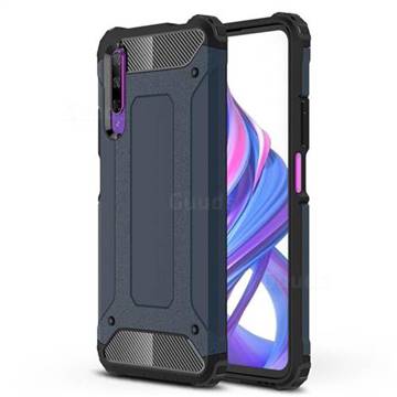 King Kong Armor Premium Shockproof Dual Layer Rugged Hard Cover for Huawei Honor 9X - Navy