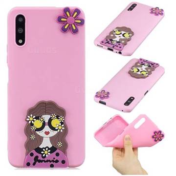 Violet Girl Soft 3D Silicone Case for Huawei Honor 9X