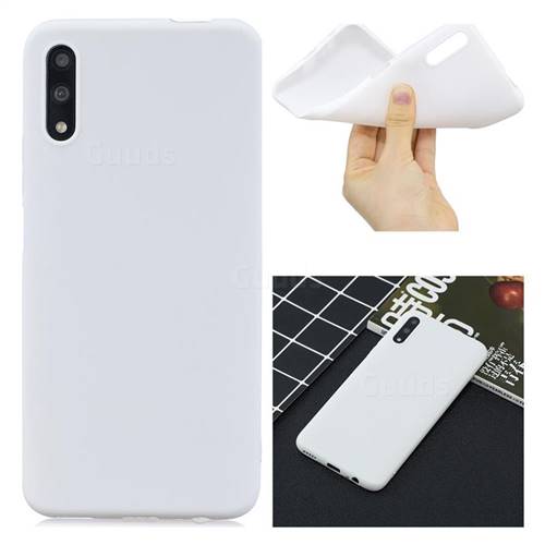 Candy Soft Silicone Protective Phone Case for Huawei Honor 9X - White
