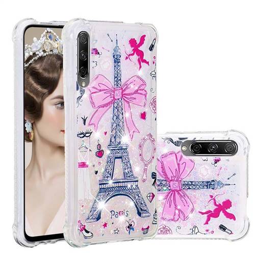 Mirror and Tower Dynamic Liquid Glitter Sand Quicksand Star TPU Case for Huawei Honor 9X