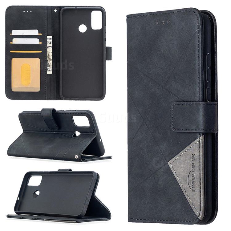 Binfen Color BF05 Prismatic Slim Wallet Flip Cover for Huawei Honor 9X Lite - Black