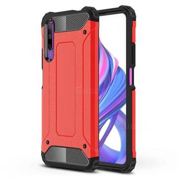 King Kong Armor Premium Shockproof Dual Layer Rugged Hard Cover for Huawei Honor 9X Pro - Big Red