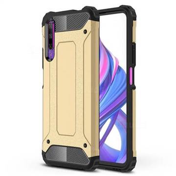 King Kong Armor Premium Shockproof Dual Layer Rugged Hard Cover for Huawei Honor 9X Pro - Champagne Gold