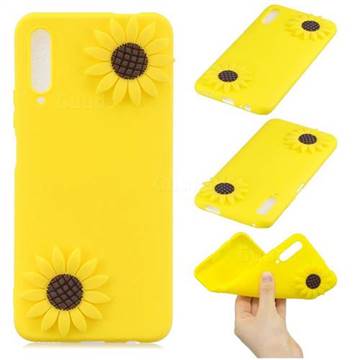 Yellow Sunflower Soft 3D Silicone Case for Huawei Honor 9X Pro