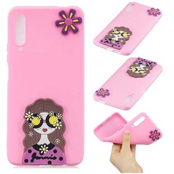 Violet Girl Soft 3D Silicone Case for Huawei Honor 9X Pro