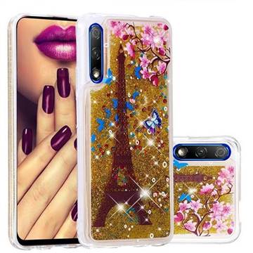 Golden Tower Dynamic Liquid Glitter Quicksand Soft TPU Case for Huawei Honor 9X Pro