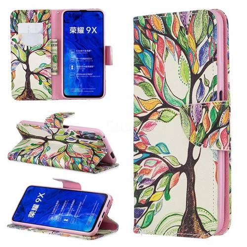 The Tree of Life Leather Wallet Case for Huawei Honor 9X Pro