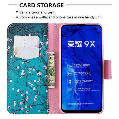 Blue Plum Leather Wallet Case for Huawei Honor 9X Pro - Huawei Honor 9X ...
