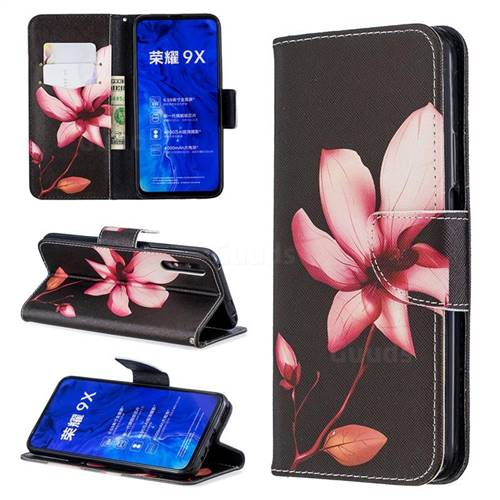 Lotus Flower Leather Wallet Case for Huawei Honor 9X Pro