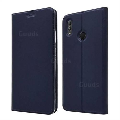 Ultra Slim Card Magnetic Automatic Suction Leather Wallet Case for Huawei Honor Note 10 - Royal Blue