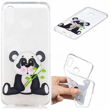 Bamboo Panda Clear Varnish Soft Phone Back Cover for Huawei Honor Play(6.3 inch)