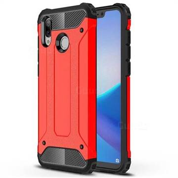 King Kong Armor Premium Shockproof Dual Layer Rugged Hard Cover for Huawei Honor Play(6.3 inch) - Big Red