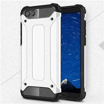 King Kong Armor Premium Shockproof Dual Layer Rugged Hard Cover for Huawei Honor View 10 (V10) - White