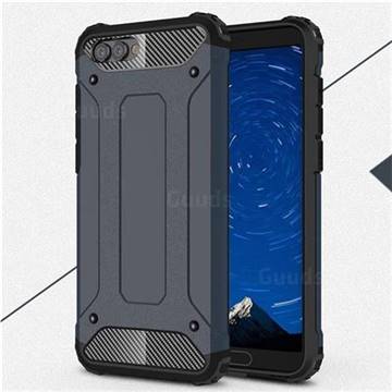 King Kong Armor Premium Shockproof Dual Layer Rugged Hard Cover for Huawei Honor View 10 (V10) - Navy