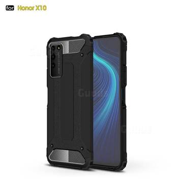 King Kong Armor Premium Shockproof Dual Layer Rugged Hard Cover for Huawei Honor X10 5G - Black Gold