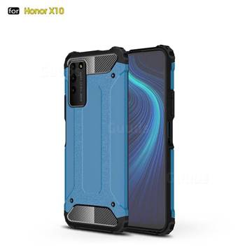 King Kong Armor Premium Shockproof Dual Layer Rugged Hard Cover for Huawei Honor X10 5G - Sky Blue