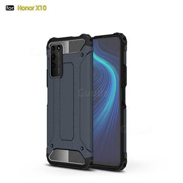 King Kong Armor Premium Shockproof Dual Layer Rugged Hard Cover for Huawei Honor X10 5G - Navy