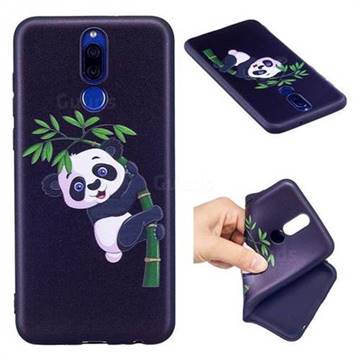 Bamboo Panda 3D Embossed Relief Black Soft Back Cover for Huawei Mate 10 Lite / Nova 2i / Horor 9i / G10