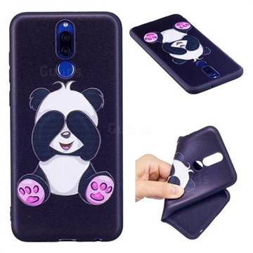 Lovely Panda 3D Embossed Relief Black Soft Back Cover for Huawei Mate 10 Lite / Nova 2i / Horor 9i / G10