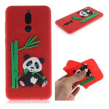 Panda Eating Bamboo Soft 3D Silicone Case for Huawei Mate 10 Lite / Nova 2i / Horor 9i / G10 - Red