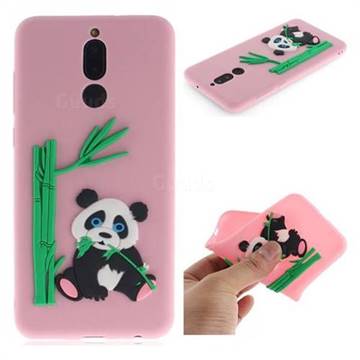 Panda Eating Bamboo Soft 3D Silicone Case for Huawei Mate 10 Lite / Nova 2i / Horor 9i / G10 - Pink