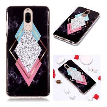 Black Diamond Soft TPU Marble Pattern Phone Case for Huawei Mate 10 Lite / Nova 2i / Horor 9i / G10