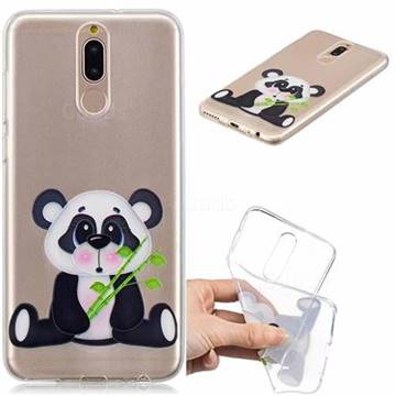 Bamboo Panda Clear Varnish Soft Phone Back Cover for Huawei Mate 10 Lite / Nova 2i / Horor 9i / G10