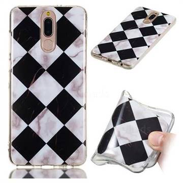Black and White Matching Soft TPU Marble Pattern Phone Case for Huawei Mate 10 Lite / Nova 2i / Horor 9i / G10