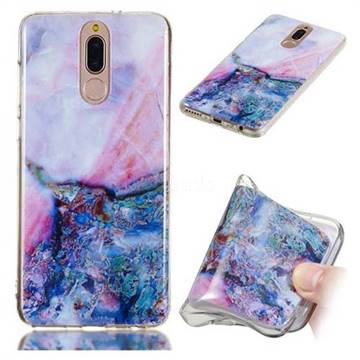 Purple Amber Soft TPU Marble Pattern Phone Case for Huawei Mate 10 Lite / Nova 2i / Horor 9i / G10