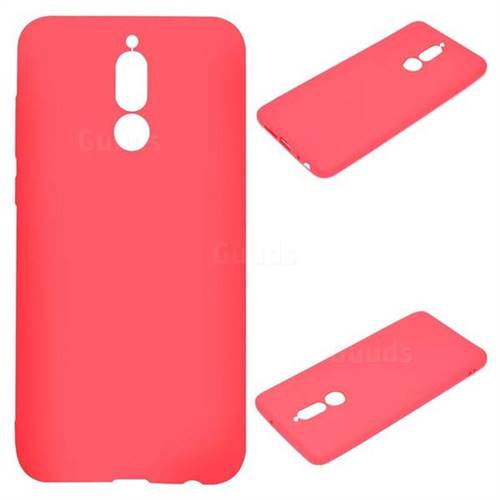 Candy Soft Silicone Protective Phone Case for Huawei Mate 10 Lite / Nova 2i / Horor 9i / G10 - Red