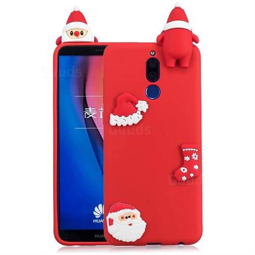 Red Santa Claus Christmas Xmax Soft 3D Silicone Case for Huawei Mate 10 Lite / Nova 2i / Horor 9i / G10