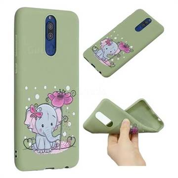 Butterfly Elephant Anti-fall Frosted Relief Soft TPU Back Cover for Huawei Mate 10 Lite / Nova 2i / Horor 9i / G10