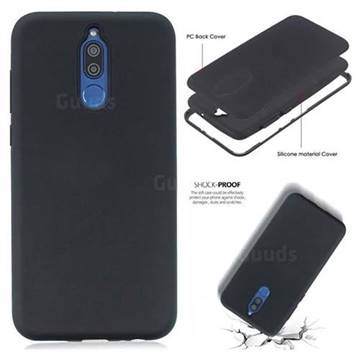 Matte PC + Silicone Shockproof Phone Back Cover Case for Huawei Mate 10 Lite / Nova 2i / Horor 9i / G10 - Black