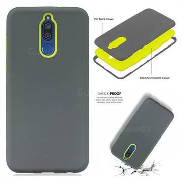 Matte PC + Silicone Shockproof Phone Back Cover Case for Huawei Mate 10 Lite / Nova 2i / Horor 9i / G10 - Gray