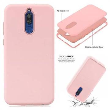 Matte PC + Silicone Shockproof Phone Back Cover Case for Huawei Mate 10 Lite / Nova 2i / Horor 9i / G10 - Pink