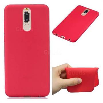 Candy Soft Rubber Protective Phone Case for Huawei Mate 10 Lite / Nova 2i / Horor 9i / G10 - Red