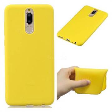 Candy Soft Rubber Protective Phone Case for Huawei Mate 10 Lite / Nova 2i / Horor 9i / G10 - Yellow