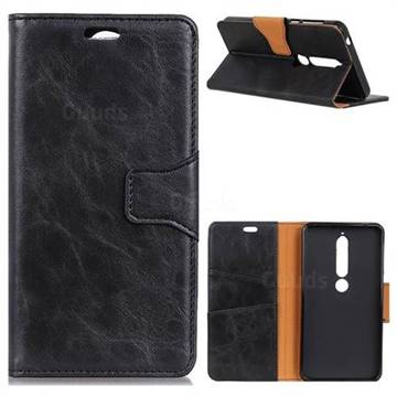 MURREN Luxury Crazy Horse PU Leather Wallet Phone Case for Huawei Mate 10 Lite / Nova 2i / Horor 9i / G10 - Black